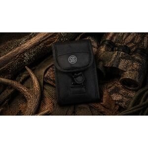 Sig Sauer Black Ballistic Nylon Rangefinder Pouch Case with Belt Loop SIG Logo